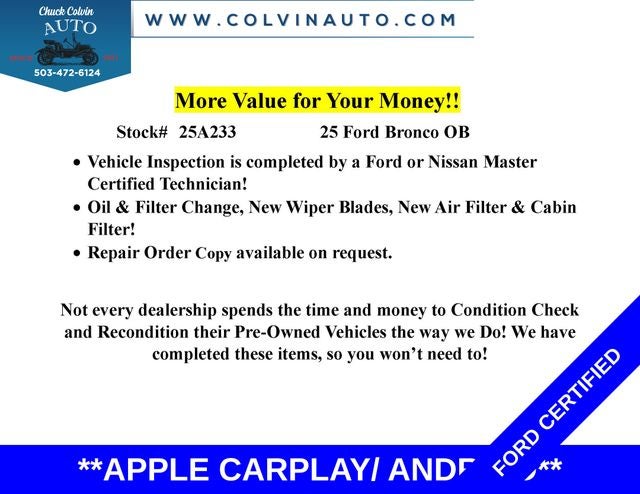 2025 Ford Bronco Outer Banks