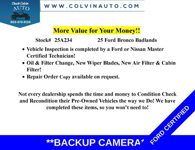 2025 Ford Bronco Badlands