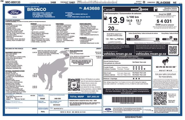 2024 Ford Bronco Badlands