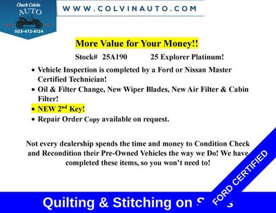 2025 Ford Explorer Platinum