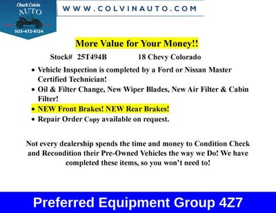 2018 Chevrolet Colorado Z71