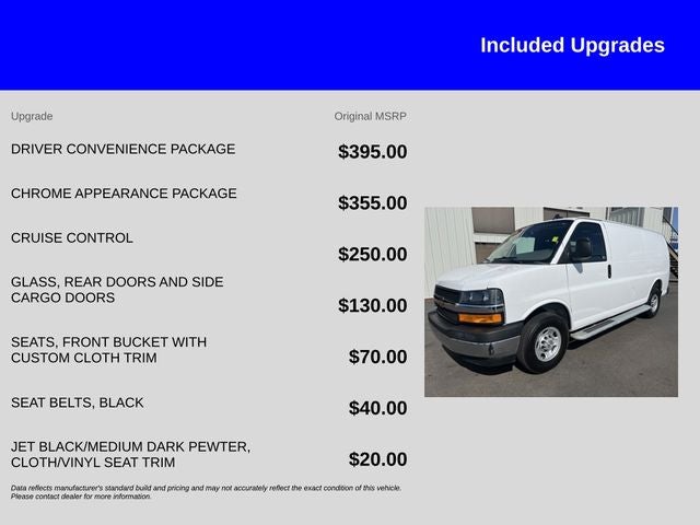 2025 Chevrolet Express 2500 Work Van Cargo