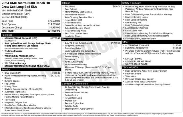 2024 GMC Sierra 3500HD Denali
