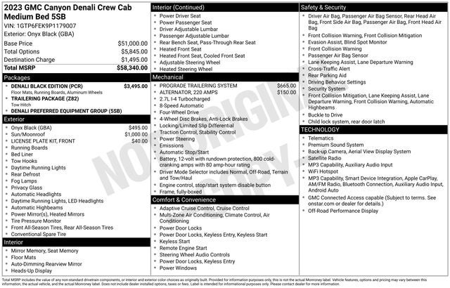 2023 GMC Canyon Denali