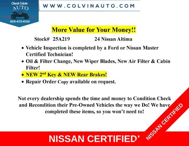 2024 Nissan Altima 2.5 SR