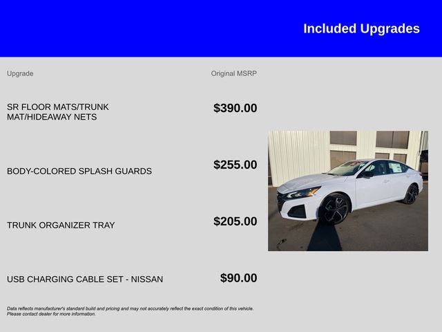 2025 Nissan Altima 2.5 SR