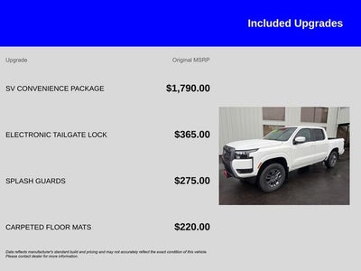 2026 Nissan Frontier SV