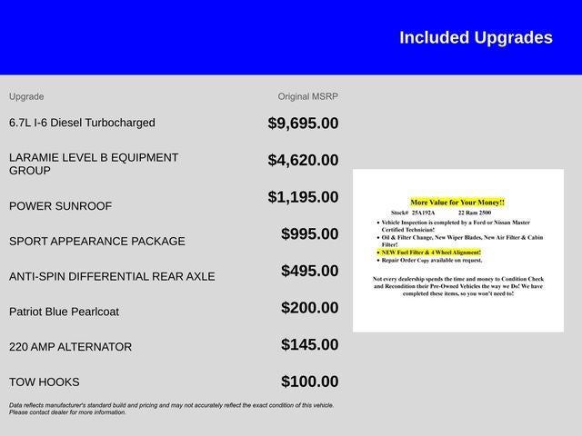 2022 RAM 2500 Laramie