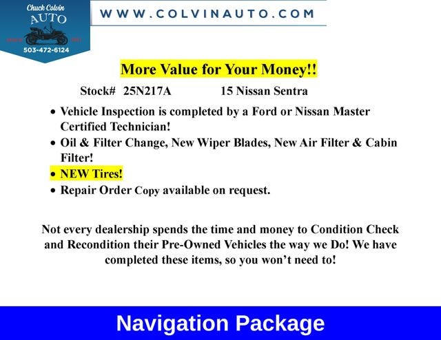 2015 Nissan Sentra SR