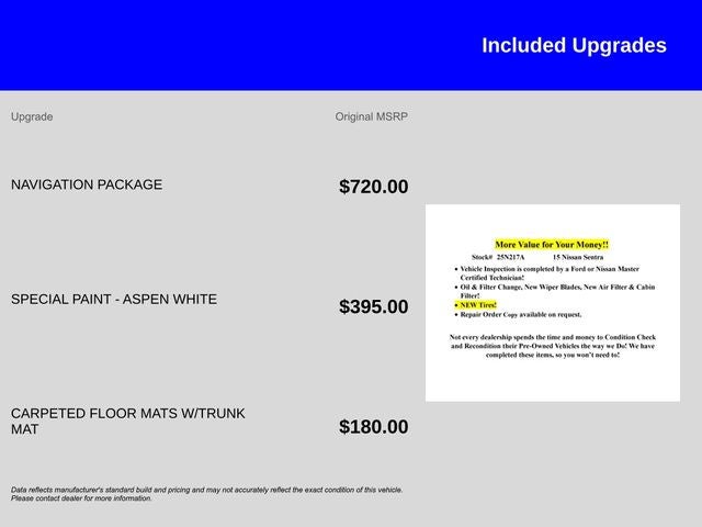 2015 Nissan Sentra SR