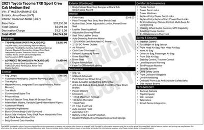 2021 Toyota Tacoma TRD Sport V6