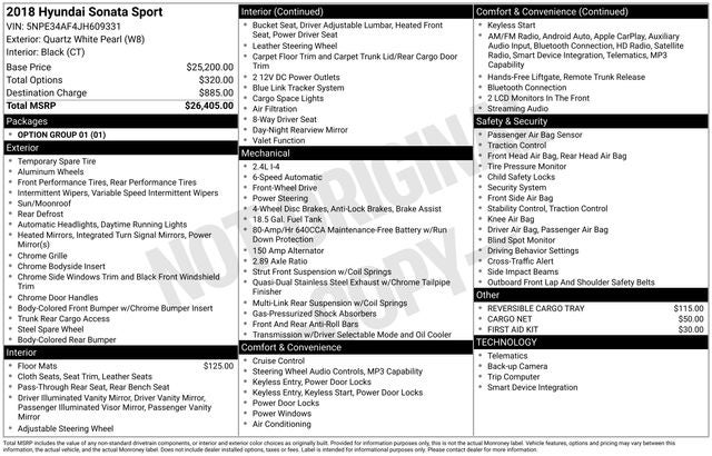 2018 Hyundai Sonata Sport