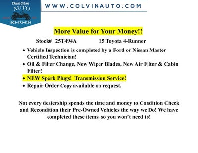 2015 Toyota 4Runner SR5